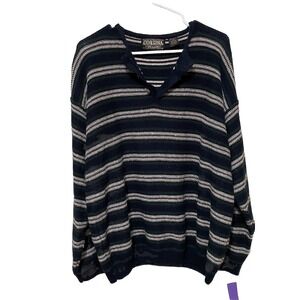 Vintage Cortina Italia Sweater Mens Pullover Retro Pattern 90's Academia Preppy